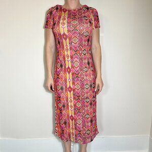 Kate and Lilly Midi Sheer Festival Boho Dress with Slip Size 6